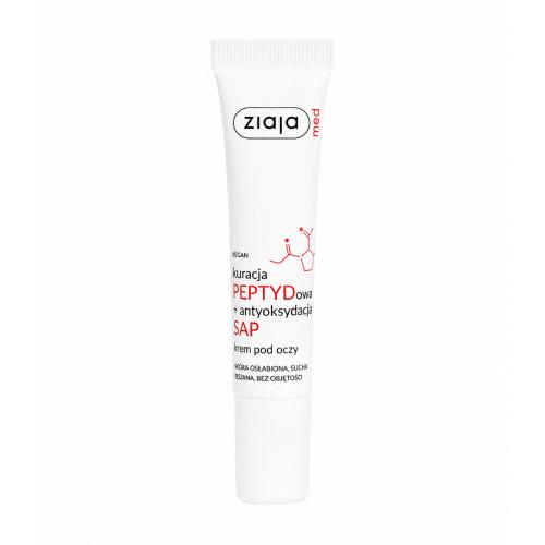 Miniaturka artykułu - Ziaja Med Kuracja Peptydowa + Antyoksydacja SAP Krem pod oczy, 15 ml
