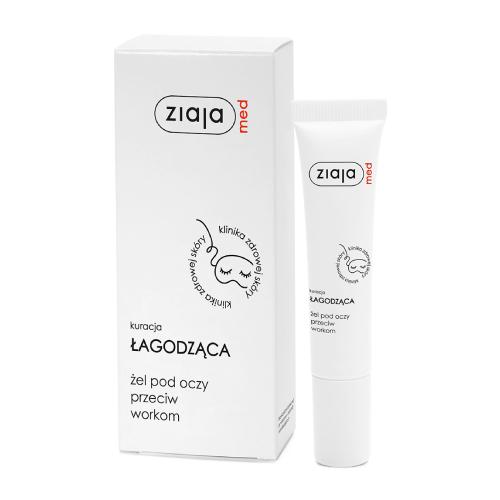 Miniaturka artykułu - ZIAJA MED ŁAGODZĄCA Redukujący żel pod oczy, 15ml