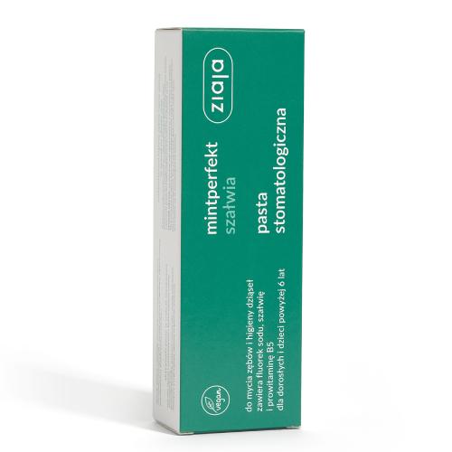 Miniaturka artykułu - ZIAJA Mintperfekt Pasta do zęb&oacute;w Szałwia, 75ml 