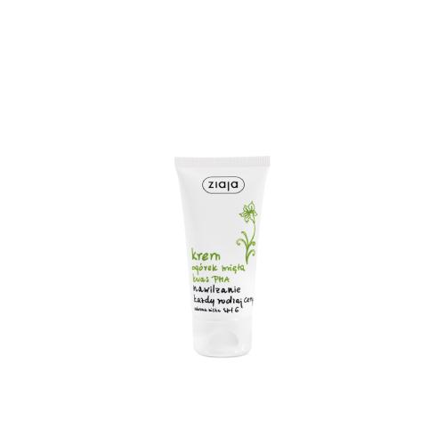 Miniaturka artykułu - ZIAJA OG&Oacute;REK MIĘTA Krem nawilżający SPF6, 50ml
