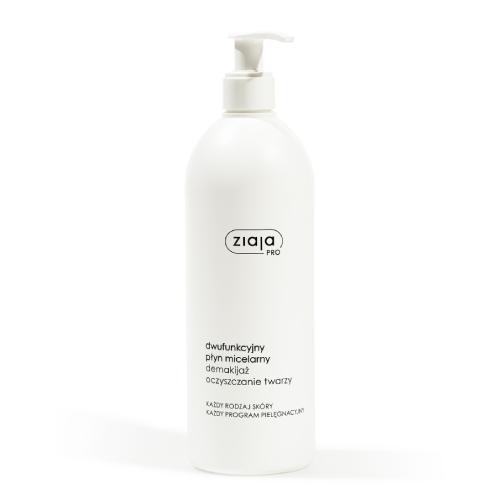 Miniaturka artykułu - Ziaja Pro Dwufunkcyjny płyn micelarny, 500 ml