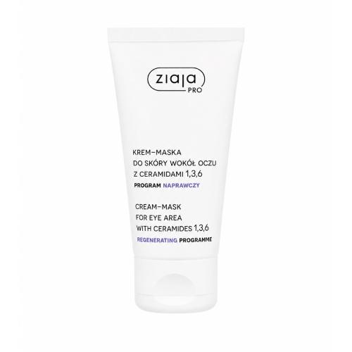 Miniaturka artykułu - Ziaja Pro Krem maska do sk&oacute;ry wok&oacute;ł oczu z ceramidami 1,3,6, 50 ml