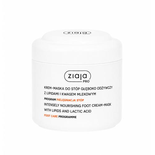 Miniaturka artykułu - Ziaja Pro Program Pielęgnacja St&oacute;p Krem maska do st&oacute;p głęboko odżywczy z lipidami i kwasem mlekowym, 200 ml