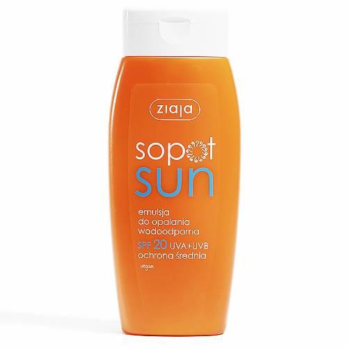 Miniaturka artykułu - Ziaja Sopot Sun Emulsja do opalania SPF20, 150 ml