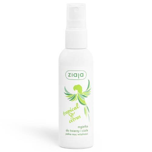 Miniaturka artykułu - Ziaja Tropical & Citrus Mgiełka do twarzy i ciała, 90 ml
