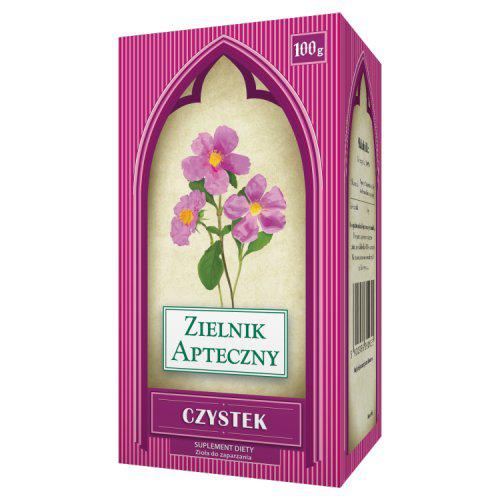 Miniaturka artykułu - ZIELNIK APTECZNY Czystek zioła do zaparzania - 100 g 