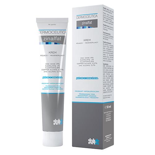 Miniaturka artykułu - ZINALFAT Krem kojąco-regenerujący, 50 ml - od 1. dnia życia
