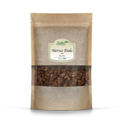 Miniaturka artykułu - Zi&oacute;łko Morwa biała owoc, 250 g