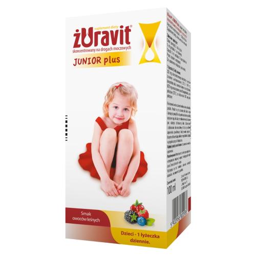 Miniaturka artykułu - Żuravit Junior Plus syrop o smaku owoc&oacute;w leśnych - 100 ml