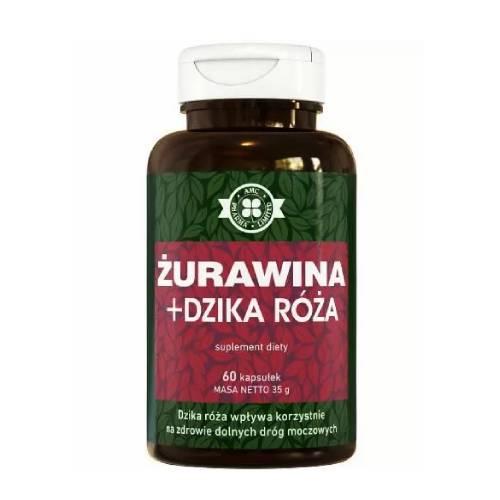 Miniaturka artykułu - Żurawina + Dzika R&oacute;ża, Suplement diety, 60 kaps.