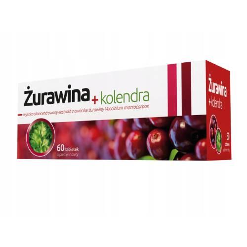 Miniaturka artykułu - Żurawina + kolendra - 60 tabletek