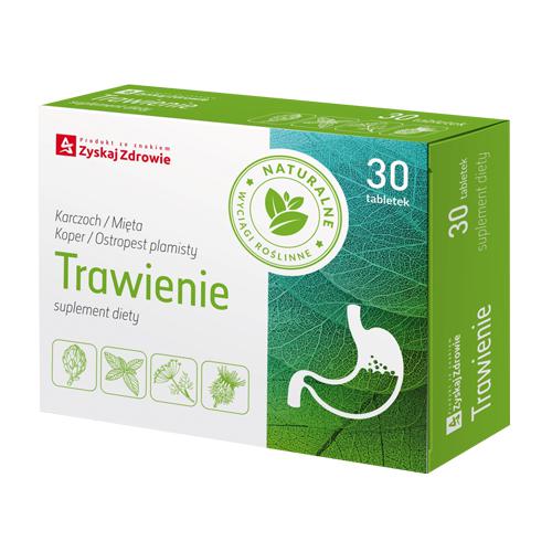 Miniaturka artykułu - ZYSKAJ ZDROWIE Trawienie, 30 tabletek